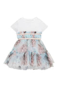 Abito da Cerimonia con Tulle Decorato con Farfalle Guess - Bambina