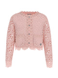 Lace Ls Blazer_cerem Giacchino Traforato Rosa Cipria Guess - Bambina