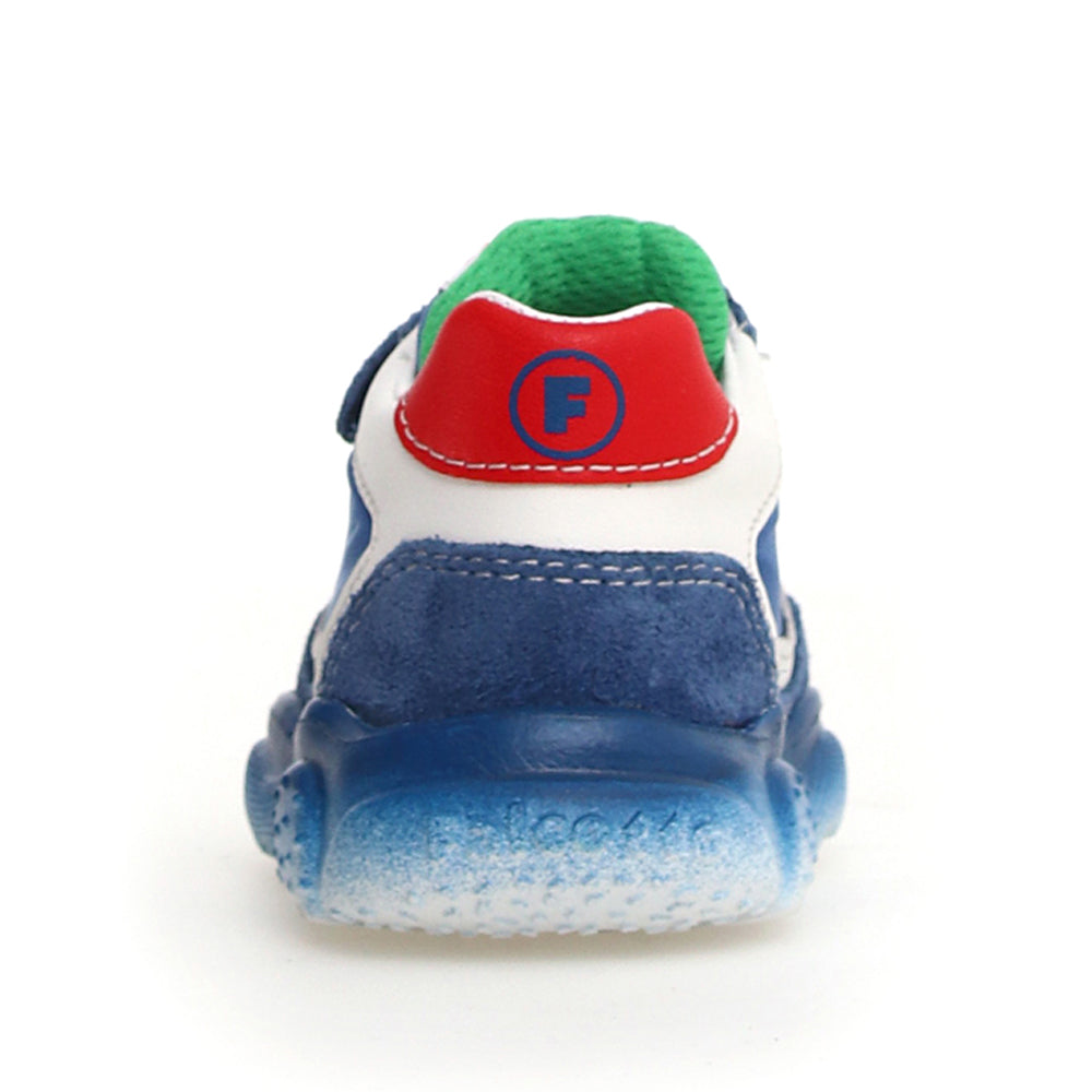 Scarpe Falcotto Amantea 2 Vl. Suede/nylon/calf Sole Shaded Azure-white - Neonato