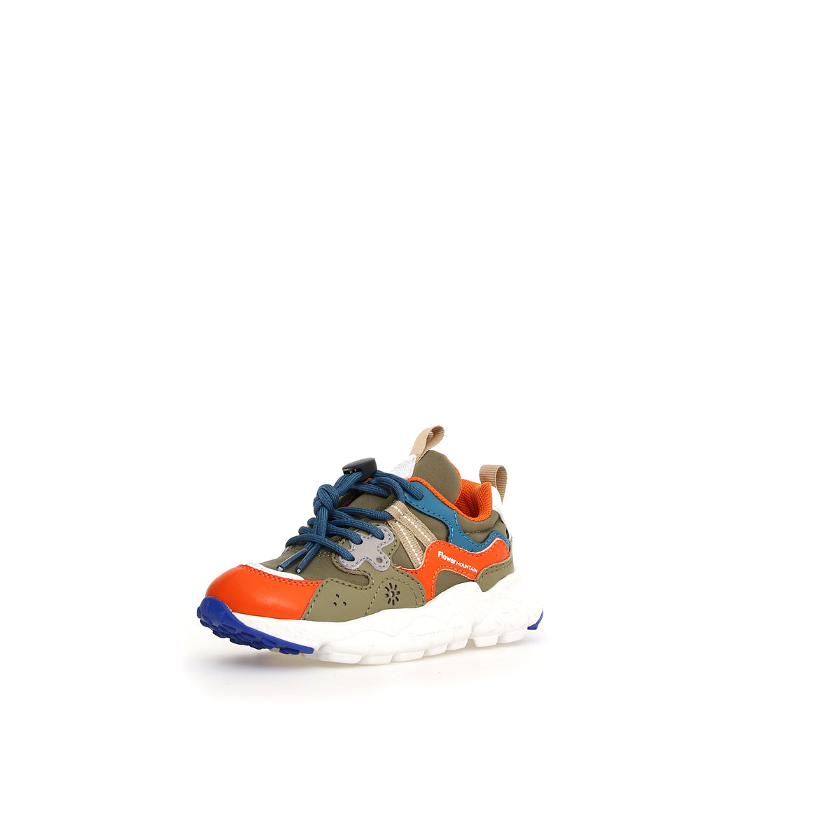 Sneakers Ragazzo Yamano 3 Arancio Militare Azzurro Flower Mountain