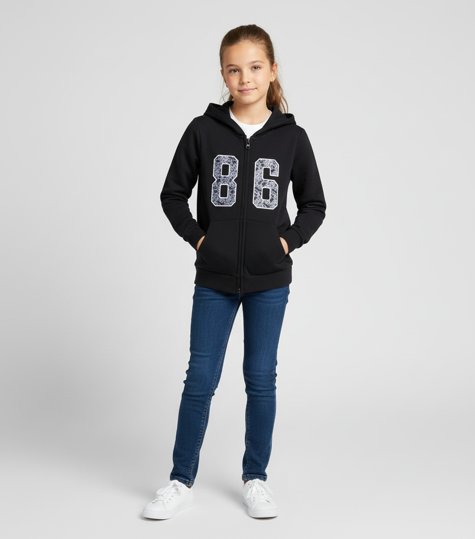 FELPA CARDIGAN BAMBINA RAGAZZA NAME IT REGULAR FIT CON ZIP