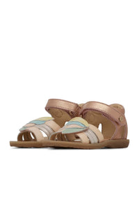 Scarpe Naturino Flamino Metallic/naplak Rose-cipria - Neonata