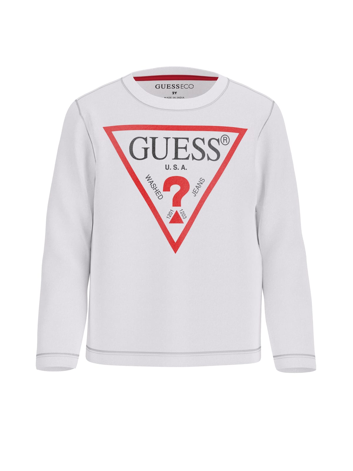T-SHIRT GUESS BASICA MANICA LUNGA