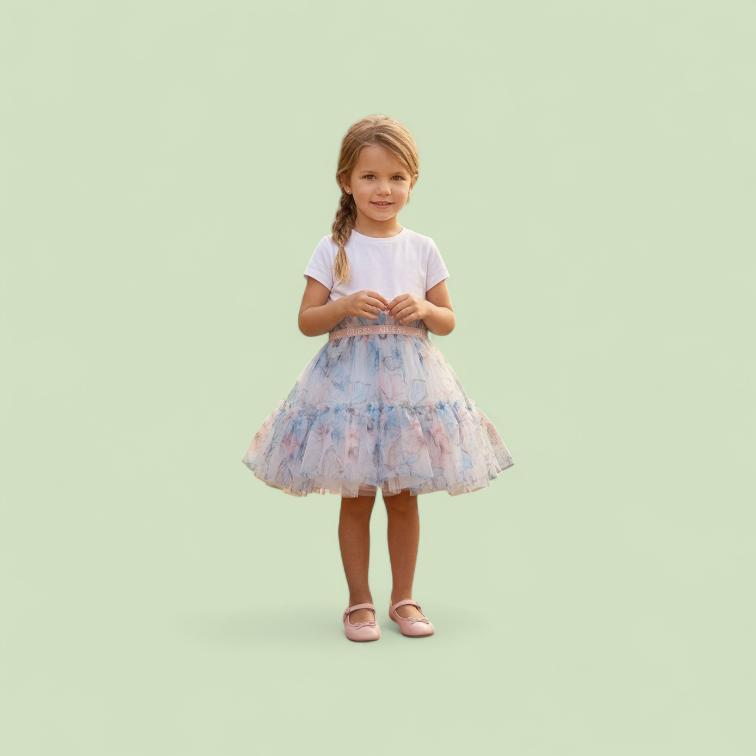 ABITO DA CERIMONIA CON TULLE DECORATO CON FARFALLE GUESS