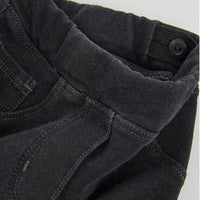 Pantaloni Felpati Denim Bambina Nero Boboli