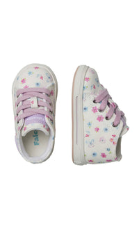 Scarpe Falcotto Magic 3. Canvas Delave' Pr.little Flo Lilac-white - Neonata