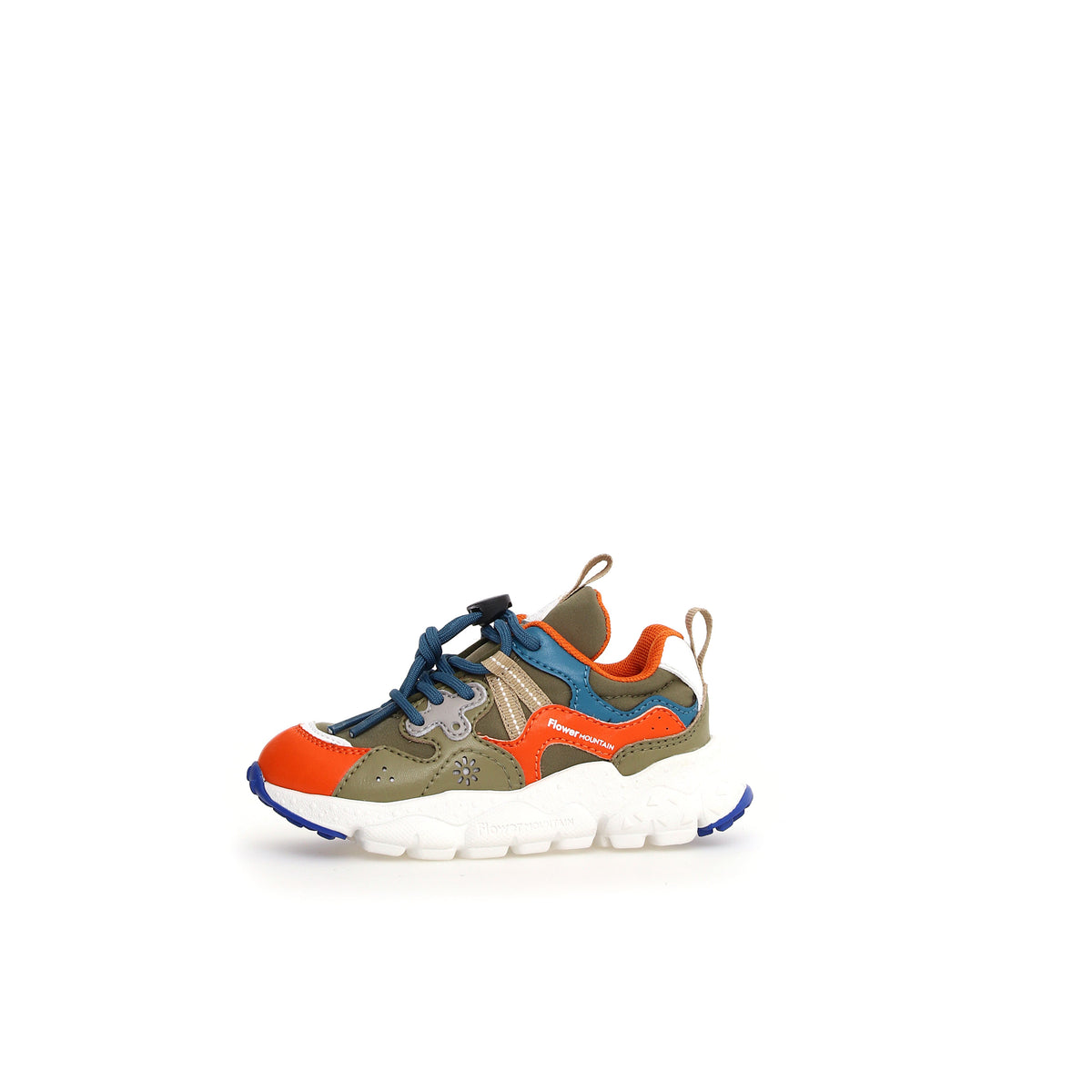 Sneakers Ragazzo Yamano 3 Arancio Militare Azzurro Flower Mountain