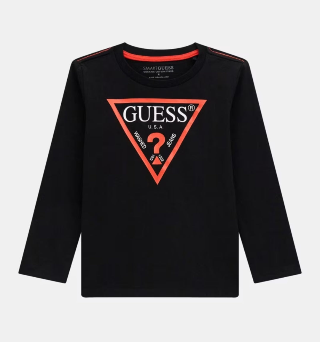 T-SHIRT GUESS BASICA MANICA LUNGA