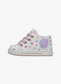 Scarpe Falcotto Magic 3. Canvas Delave' Pr.little Flo Lilac-white - Neonata