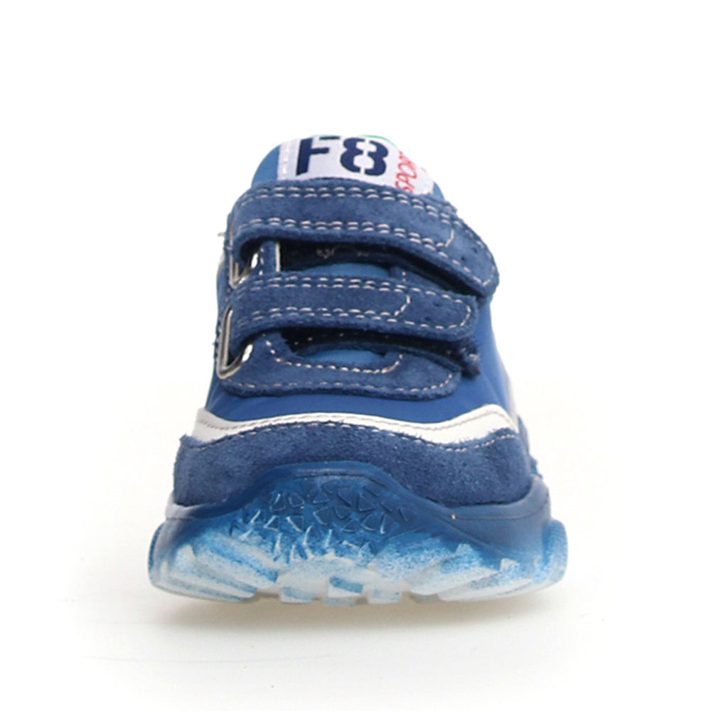 Scarpe Falcotto Amantea 2 Vl. Suede/nylon/calf Sole Shaded Azure-white - Neonato