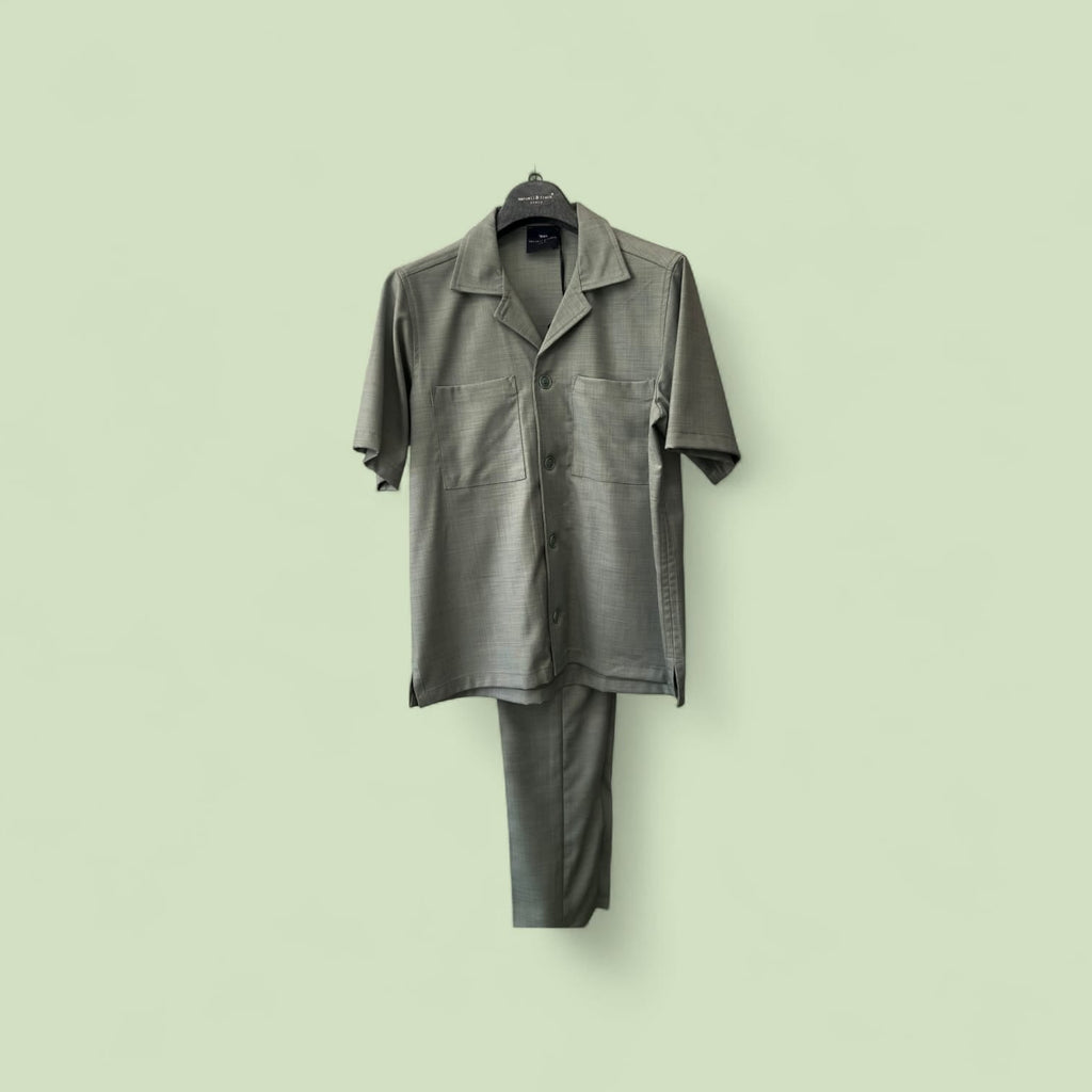 COMPLETO MANUELL & FRANK GIACCA-CAMICIA MANICHE CORTE E PANTALONE RAGAZZO