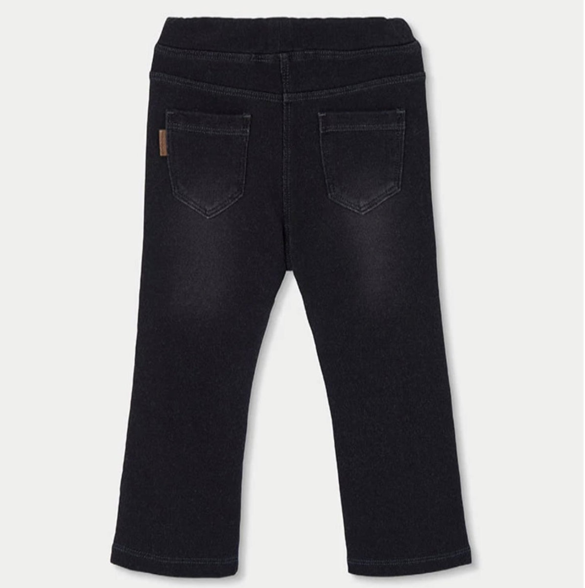 Pantaloni Felpati Denim Bambina Nero Boboli