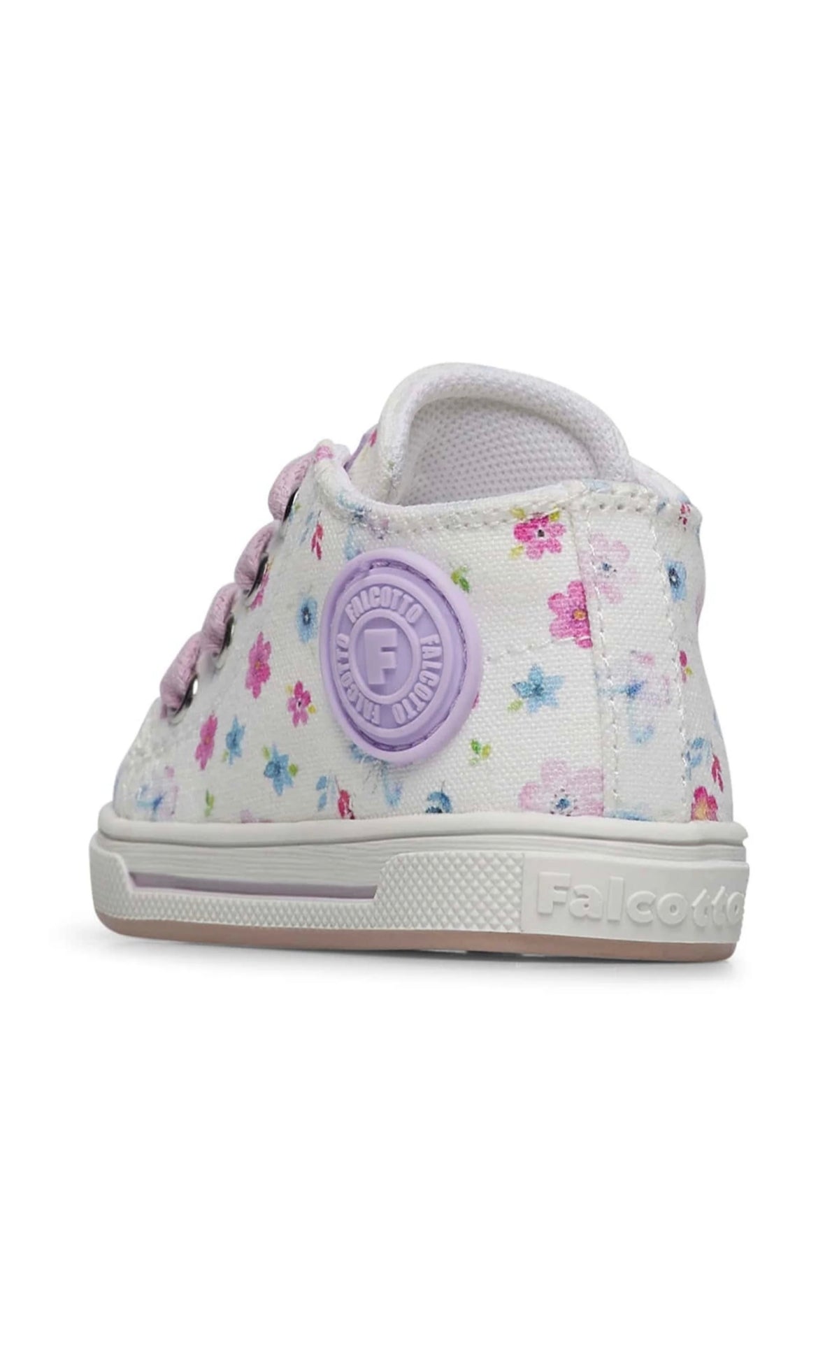 Scarpe Falcotto Magic 3. Canvas Delave' Pr.little Flo Lilac-white - Neonata