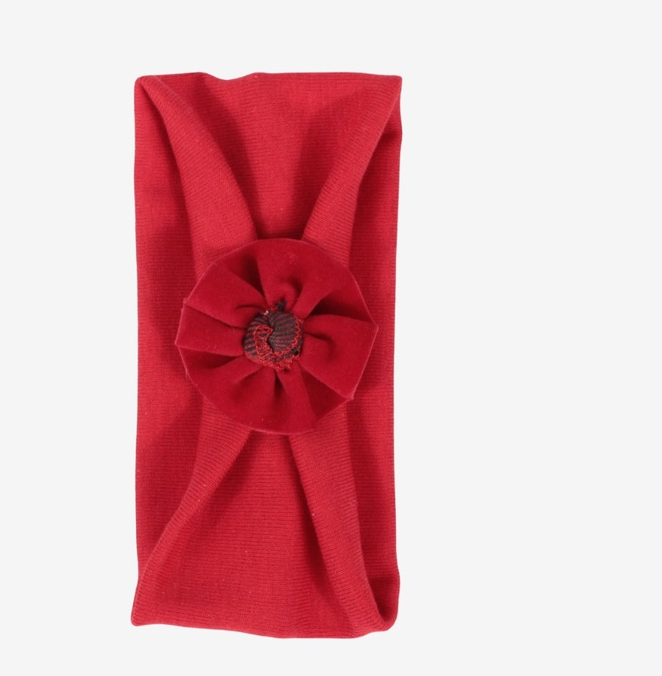 FASCETTA NEONATA ROSSA NATALE