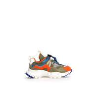 Sneakers Ragazzo Yamano 3 Arancio Militare Azzurro Flower Mountain