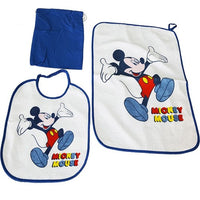 Set Asilo 3 Pz Disney Bavetta+tovaglietta+sacchetto