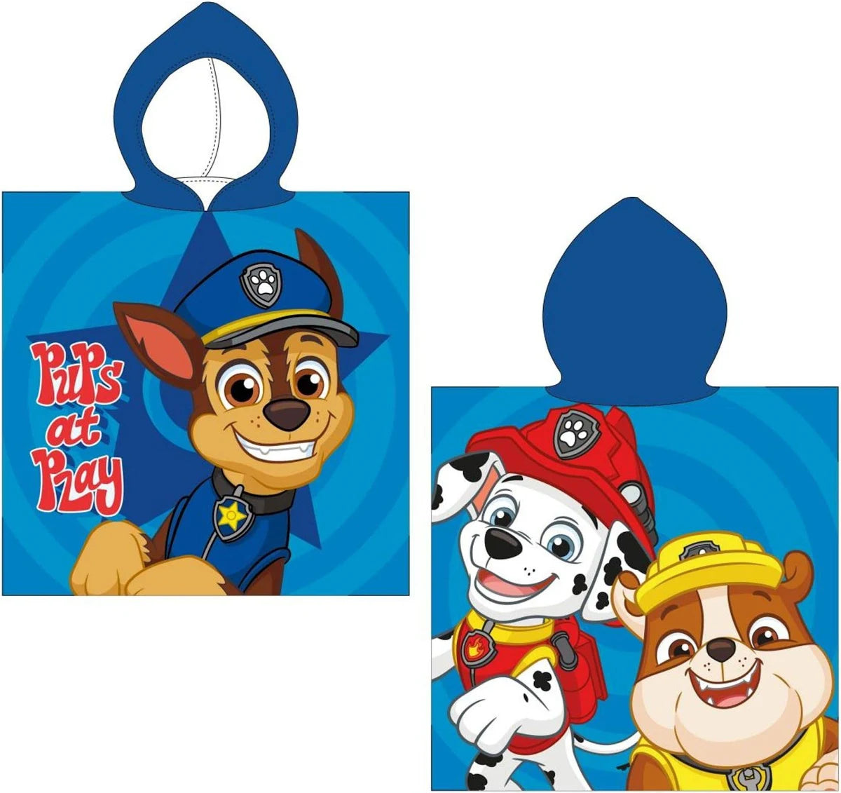 Mare Poncho in Poliestere Pawpatrol Estate 2025 Cerda'
