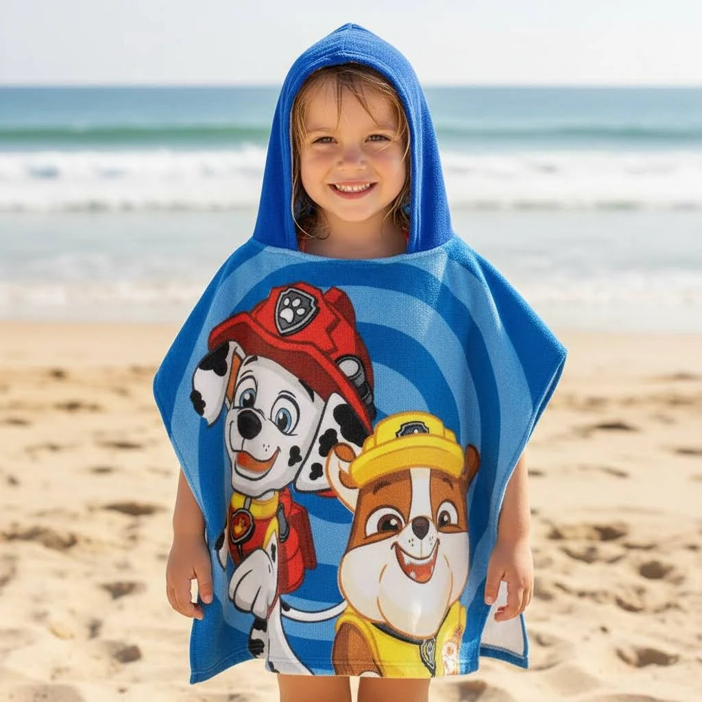 Mare Poncho in Poliestere Pawpatrol Estate 2025 Cerda'