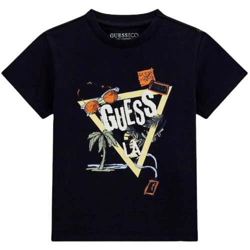 T-shirt con Scritta Guess Neonato