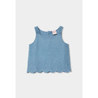 Jeans Top Denim Ricamo per Ragazza Boboli