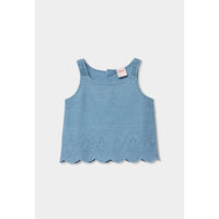 Jeans Top Denim Ricamo per Ragazza Boboli